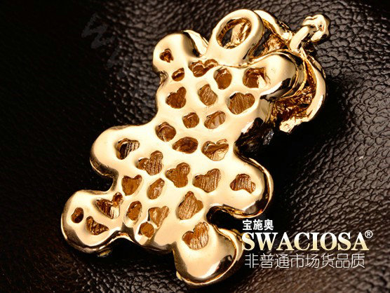 Bling Panda Alloy Rhinestone Crystal DIY Phone Case Cover Deco Kit 34*64mm - White