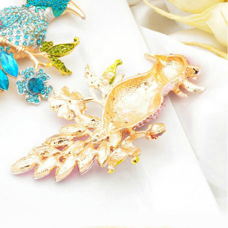 Bling Lark Bird Alloy Crystal Rhinestone DIY Phone Case Cover Deco Den Kit 66*97mm - Champagne