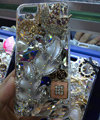 Bling S-warovski crystal cases Leafs diamond cover for iPhone 5 - Silver