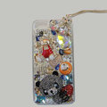 Bling S-warovski crystal cases Panda diamond cover for iPhone 5 - Black