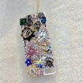 S-warovski crystal cases Bling Bowknot diamond cover for iPhone 5 - Black
