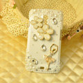 Bling Crystal Case Rhinestone Ballet Girl Cover for Samsung i9250 GALAXY Nexus Prime i515 - White