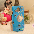 Bling Crystal Case Rhinestone Fish Cover for Samsung i9250 GALAXY Nexus Prime i515 - Blue