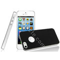 IMAK Matte double Color Cover Hard Case for iPhone 5 - Black