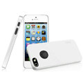 IMAK Matte double Color Cover Hard Case for iPhone 5 - White