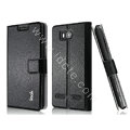 IMAK Slim leather Case holder Holster Cover for Huawei U8950D C8950D G600 - Black