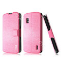 IMAK Slim leather Case holder Holster Cover for LG E960 Nexus 4 - Pink