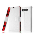 IMAK Slim leather Case holder Holster Cover for Nokia Lumia 820 - White