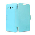 Nillkin Fresh leather Case button Holster Cover Skin for HUAWEI C8813 - Blue
