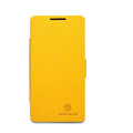 Nillkin Fresh leather Case button Holster Cover Skin for HUAWEI C8813 - Yellow