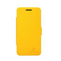 Nillkin Fresh leather Case button Holster Cover Skin for Huawei U8950D C8950D G600 - Yellow
