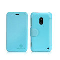 Nillkin Fresh leather Case button Holster Cover Skin for Nokia Lumia 620 - Blue