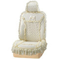 VV 3D satins flower lace Custom Auto Car Seat Cover Set - Yellow