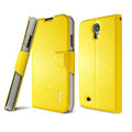 IMAK R64 lines leather Case support Holster Cover for Samsung GALAXY S4 I9500 SIV - Yellow