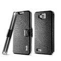IMAK Slim leather Case support Holster Cover for Samsung i8750 ATIV S - Black