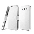 IMAK Slim leather Case support Holster Cover for Samsung i9080 i9082 Galaxy Grand DUOS - White