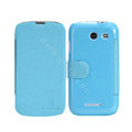 Nillkin Fresh leather Case Bracket Holster Cover Skin for Coolpad 5890 - Blue