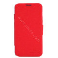 Nillkin Fresh leather Case Bracket Holster Cover Skin for Lenovo A820 - Red