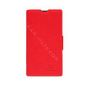Nillkin Fresh leather Case Bracket Holster Cover Skin for Nokia Lumia 520 - Red