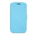 Nillkin Fresh leather Case Bracket Holster Cover Skin for Samsung i829 Galaxy Style Duos - Blue