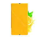 Nillkin Fresh leather Case Bracket Holster Cover Skin for Sony Ericsson L36i L36h Xperia Z - Yellow