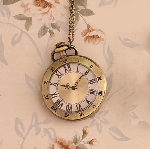 Retro Alloy Bronze Pocket Watch DIY Phone Case Cover Deco Kit