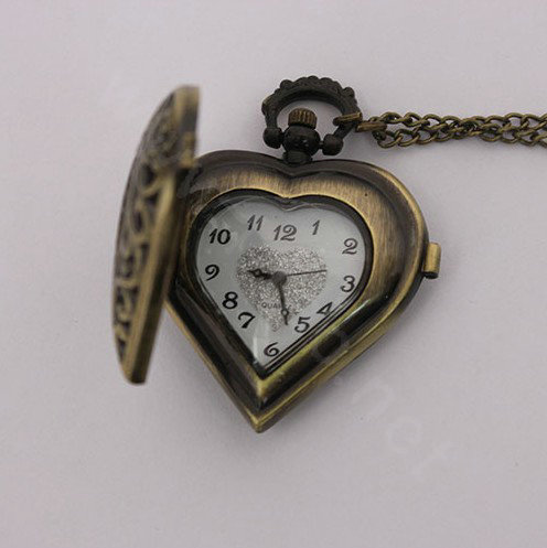 Retro Lover Bronze Pocket Watch Alloy DIY Phone Case Cover Deco Kit