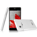 IMAK Crystal Case Hard Cover Transparent Shell for LG E975 Optimus G - White