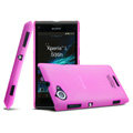 IMAK Water Jade Shell Hard Cases Covers for Sony S36h Xperia L - Rose