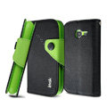 IMAK cross leather case Button holster holder cover for Samsung i759 i699 S7562i - Black