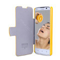 Nillkin Fresh leather Case Bracket Holster Cover Skin for HUAWEI A199 Ascend G710 - Yellow