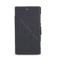 Nillkin Fresh leather Case Bracket Holster Cover Skin for Nokia Lumia 720 - Black