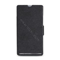 Nillkin Fresh leather Case Bracket Holster Cover Skin for Sony M35h Xperia SP - Black
