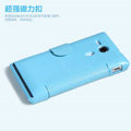 Nillkin Fresh leather Case Bracket Holster Cover Skin for Sony M35h Xperia SP - Blue
