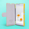 Nillkin Fresh leather Case Bracket Holster Cover Skin for Sony M35h Xperia SP - Yellow