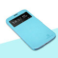 Nillkin Fresh leather Case Holster Cover Skin for Samsung I9200 Galaxy Mega 6.3 - Blue