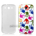 IMAK Painting Relievo Case Palms Battery Cover for Samsung Galaxy SIII S3 I9300 - Multicolour