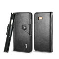 IMAK R64 book leather Case support flip Holster Cover for HTC Desire 606w - Black