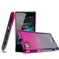 Imak Colorful raindrop Case Hard Cover for Sony Ericsson S36h Xperia L - Gradient Rose