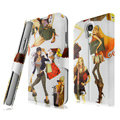 IMAK Flip Painting leather Case support Holster Cover for Samsung GALAXY S4 I9500 SIV - White