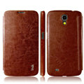 IMAK The Count Flip leather Case Holster Cover for Samsung I9200 Galaxy Mega 6.3 - Coffee