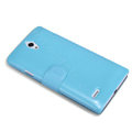 Nillkin Fresh Flip leather Case book Holster Cover Skin for HUAWEI Ascend G700 - Blue