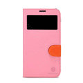 Nillkin In-Fashion Flip leather Case Stand Holster Cover for Samsung I9200 Galaxy Mega 6.3 - Pink