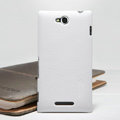 Nillkin Super Matte Hard Case Skin Cover for Sony Ericsson S39h Xperia C - White