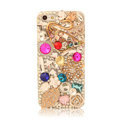 Bling Crystal Cover Rhinestone Diamond Case For iPhone 5 - Gold