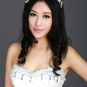 Wedding Bride Jewelry Crystal Pearl Headpiece Headband Butterfly Hair Accessories