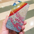 Bling S-warovski crystal cases Rainbow diamond covers for iPhone 5C - Blue