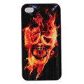 Skull Hard Back Cases Covers Skin for iPhone 5C - Black EB006