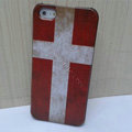 Retro Denmark flag Hard Back Cases Covers Skin for iPhone 5S