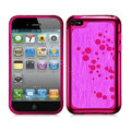 Slim Metal Aluminum Silicone Cases Covers for iPhone 5S - Rose